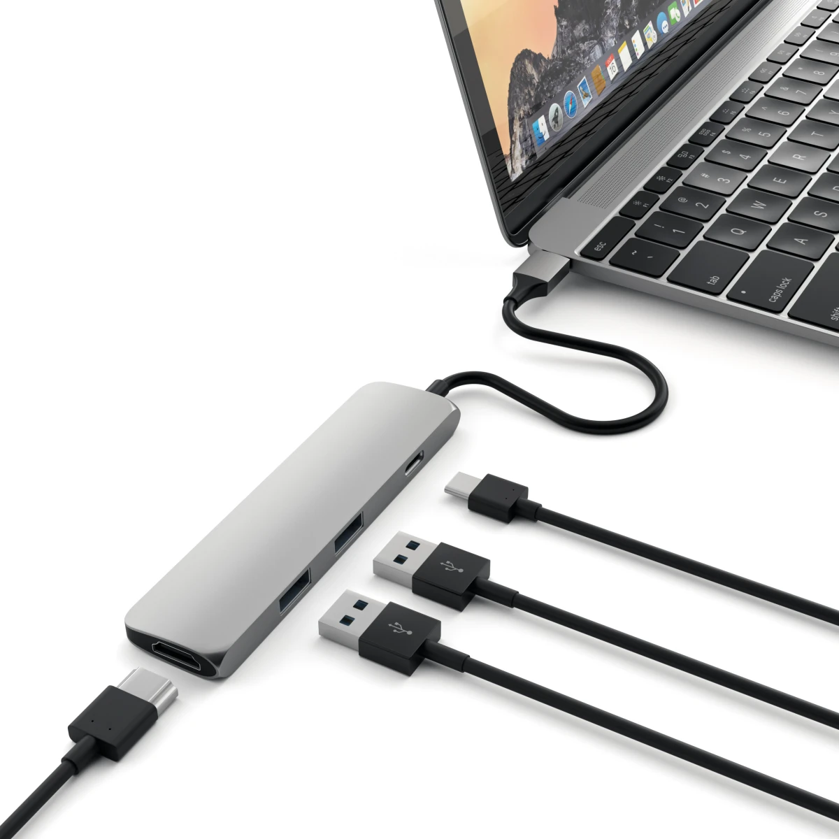 Satechi USB-C Slim Alu Multiport Hub