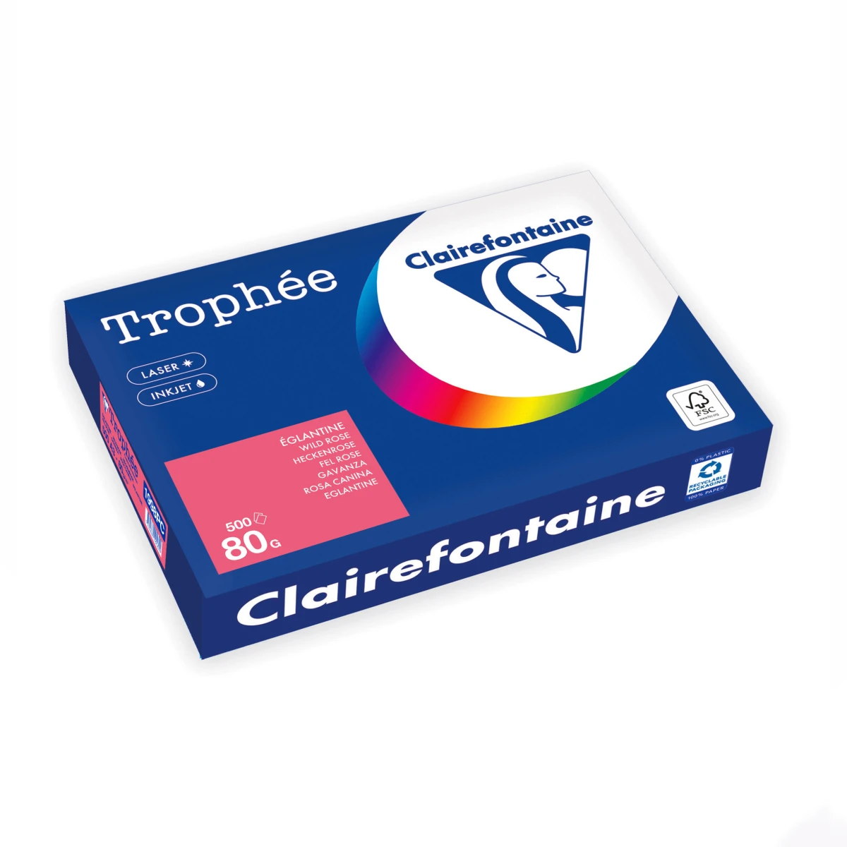 CLAIREFONTAINE Kopierpapier Trophée Pastell A3, 80 g/m², 500 Blatt