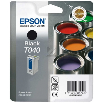 Epson Tintenpatrone schwarz (C13T04014010, T040)