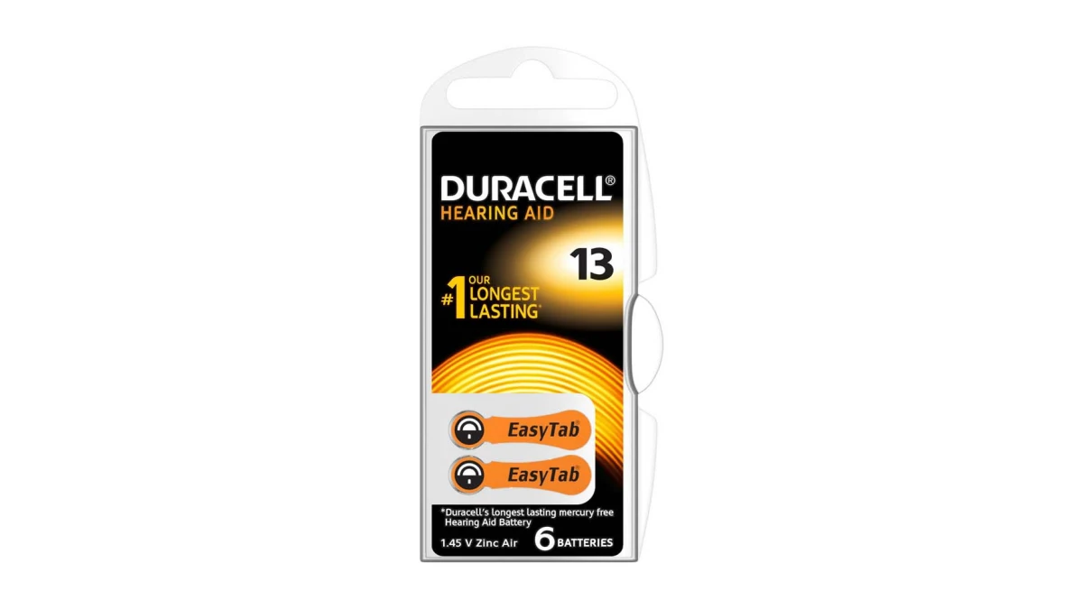 DURACELL Batterie Easy Tab 13, für Hörgerät
