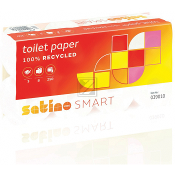 NEUTRAL Toilettenpap. Satino Smart 2112137 3-lagig, 8 Rollen, naturweiss