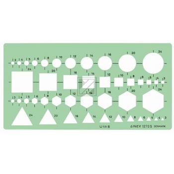LINEX Kombinationsschablone 588500L geometrische Grundfiguren
