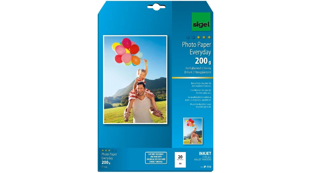 SIGEL Fotopapier Everyday A4, 200 g/m2, glänzend