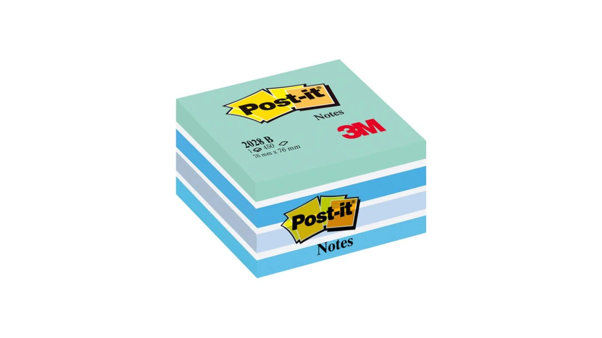 Post-it Haftnotizwürfel Blautöne 76 x 76 mm mit 450 Blatt
