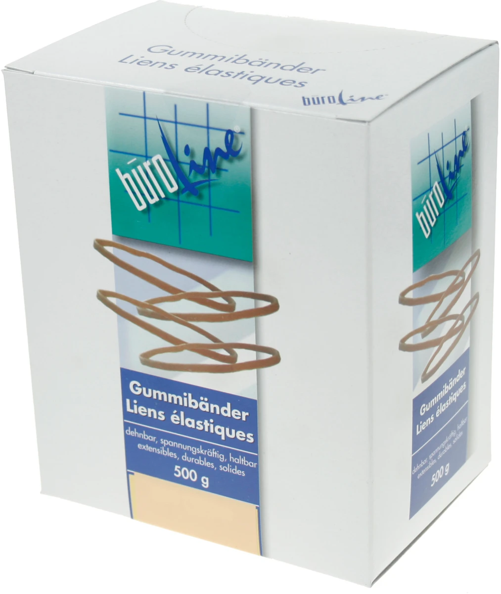 BÜROLINE Gummibänder 50 x 3 mm - 500g