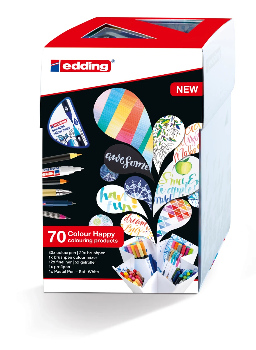 EDDING 1340 Brushpen Color Happy Box