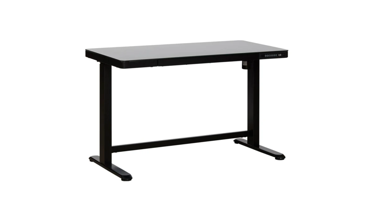 Contini höhenverstellbarer Bürotisch 1.2 × 0.6 m, Glas