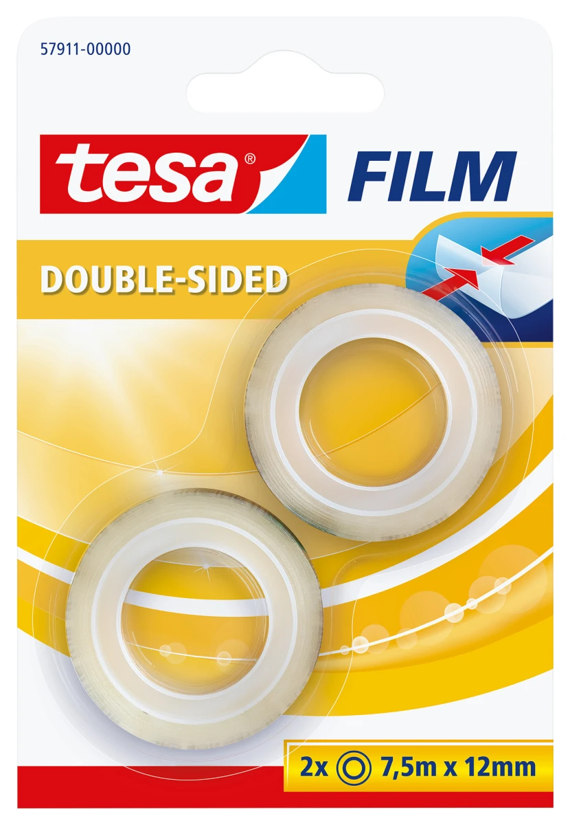 TESA Klebeband Tesafilm 12 mm x 7.5 m - 2 Stk.