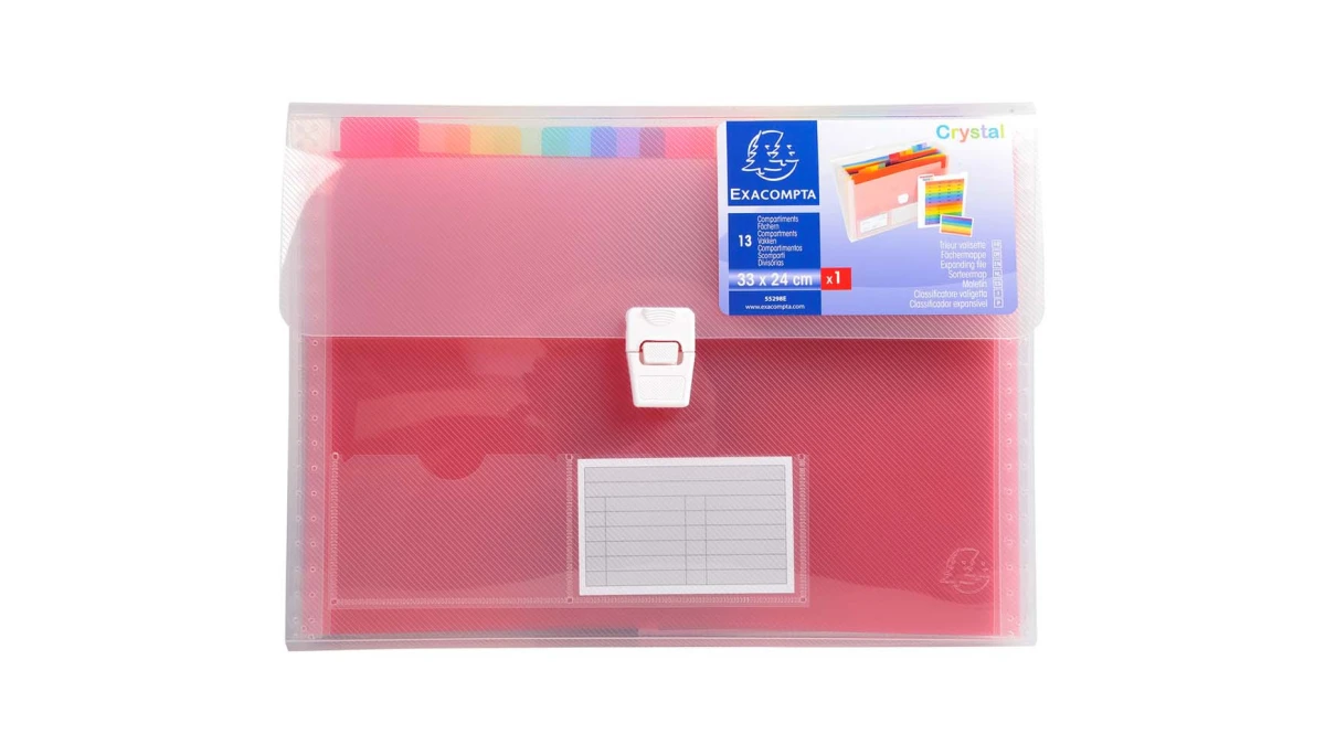 EXACOMPTA Fächermappe Crystal 13 Fächern