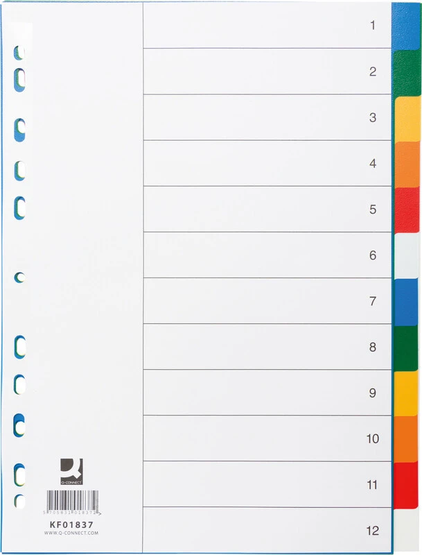 Q-CONNECT Blankoregister 12-teilig