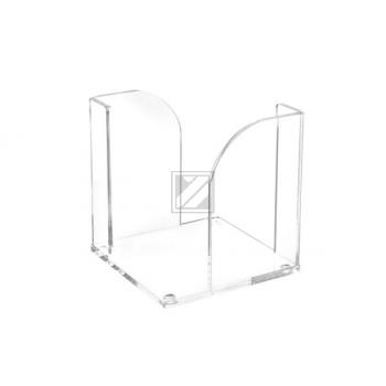 MAUL Zettelbox Acryl 102x109x102mm 19540 05 glasklar, ohne Zettel