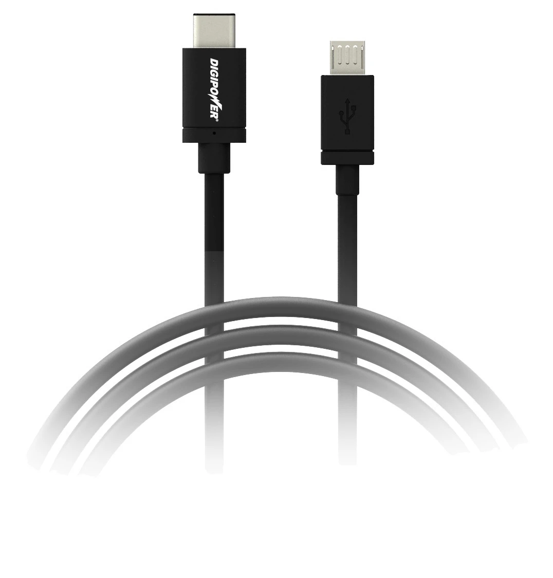 Digipower USB-C auf Micro USB Lade- und Sync-Kabel 2m