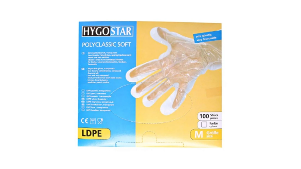 HYGOSTAR Einweghandschuhe Polyclassic Soft Gr. M, 100 Stück