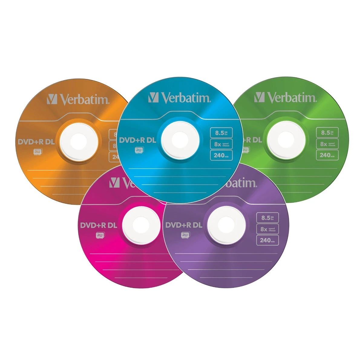 Verbatim 5-Pack DVD-R 4.7 GB (43557) Slime Case