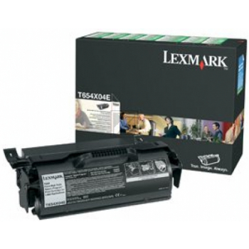 Lexmark Toner-Kartusche Labels schwarz HC plus (T654X04E)