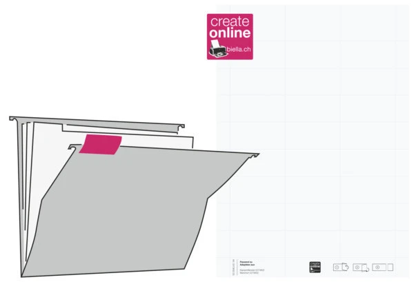 Biella Beschriftungs-Etiketten für Original Hängemappen, Pack à 270 Stück