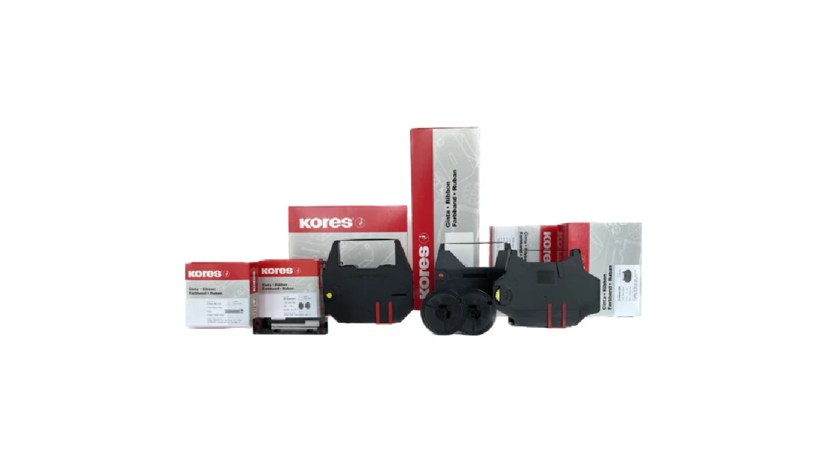 KORES Farbband Seide schwarz