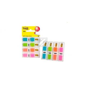 POST-IT Index Tabs Clear 43.2x11.9mm 683-4ABX 4-farbig/4x35 Tabs