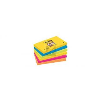 POST-IT Block Super Sticky Rio 6556SSRIO 5-farbig, 6x90 Blatt 127x76mm