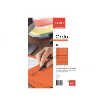 ELCO Sichthülle Ordo 120g A4 73695.82 orange, Fenster 10 Stück
