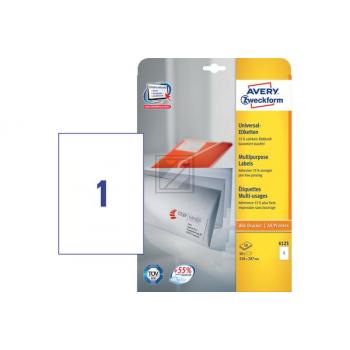 AVERY ZW. Etiketten A4 6125 weiss 40 Stück