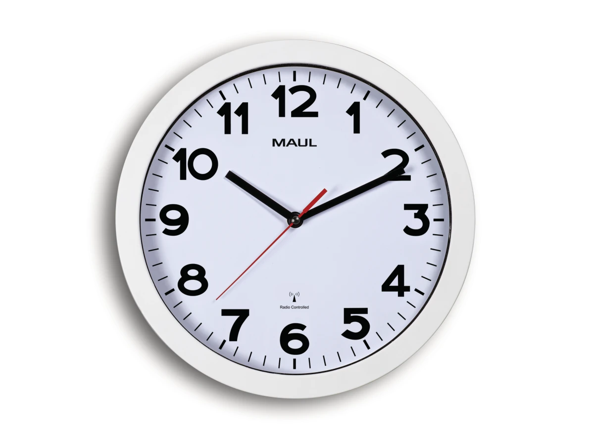 MAUL Wanduhr weiss - MAULstep 30RC - 30 cm