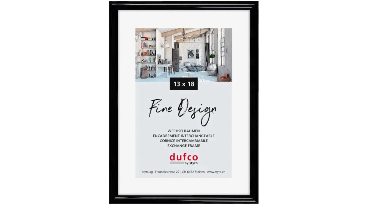 DUFCO "Fine Design" Bilderrahmen Kunststoff 13 x 18 cm