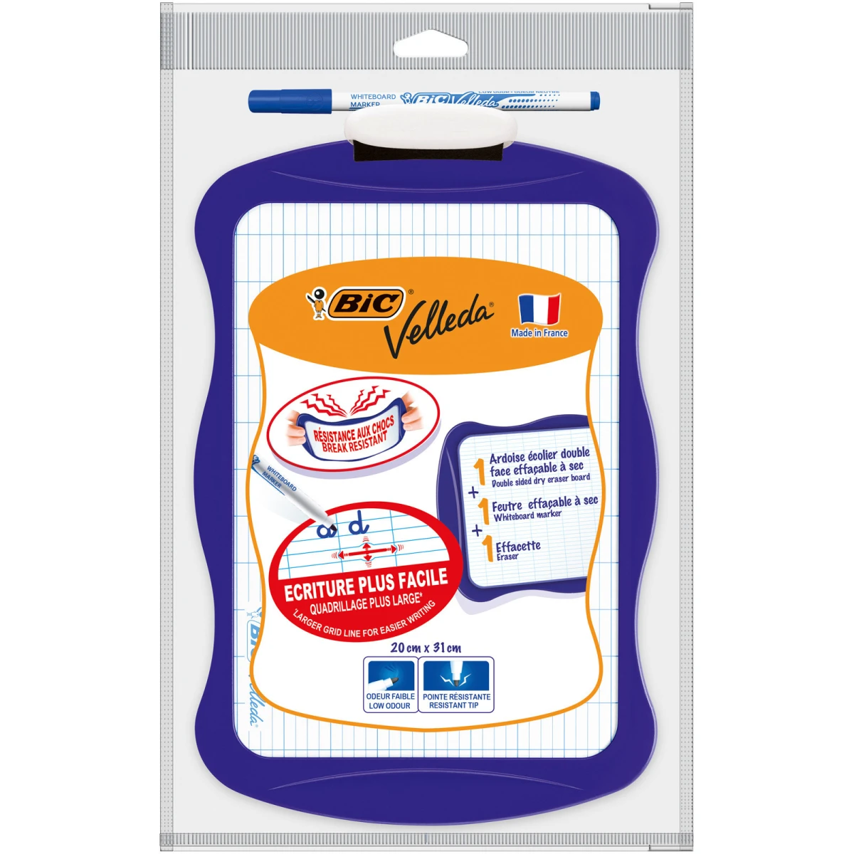 BIC Schultafel Whiteboard 20x31cm