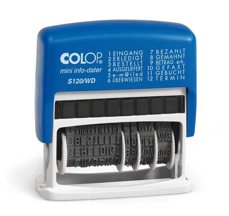COLOP S 120WD D02 Mehrtextstempel 41 x 4 mm - DE