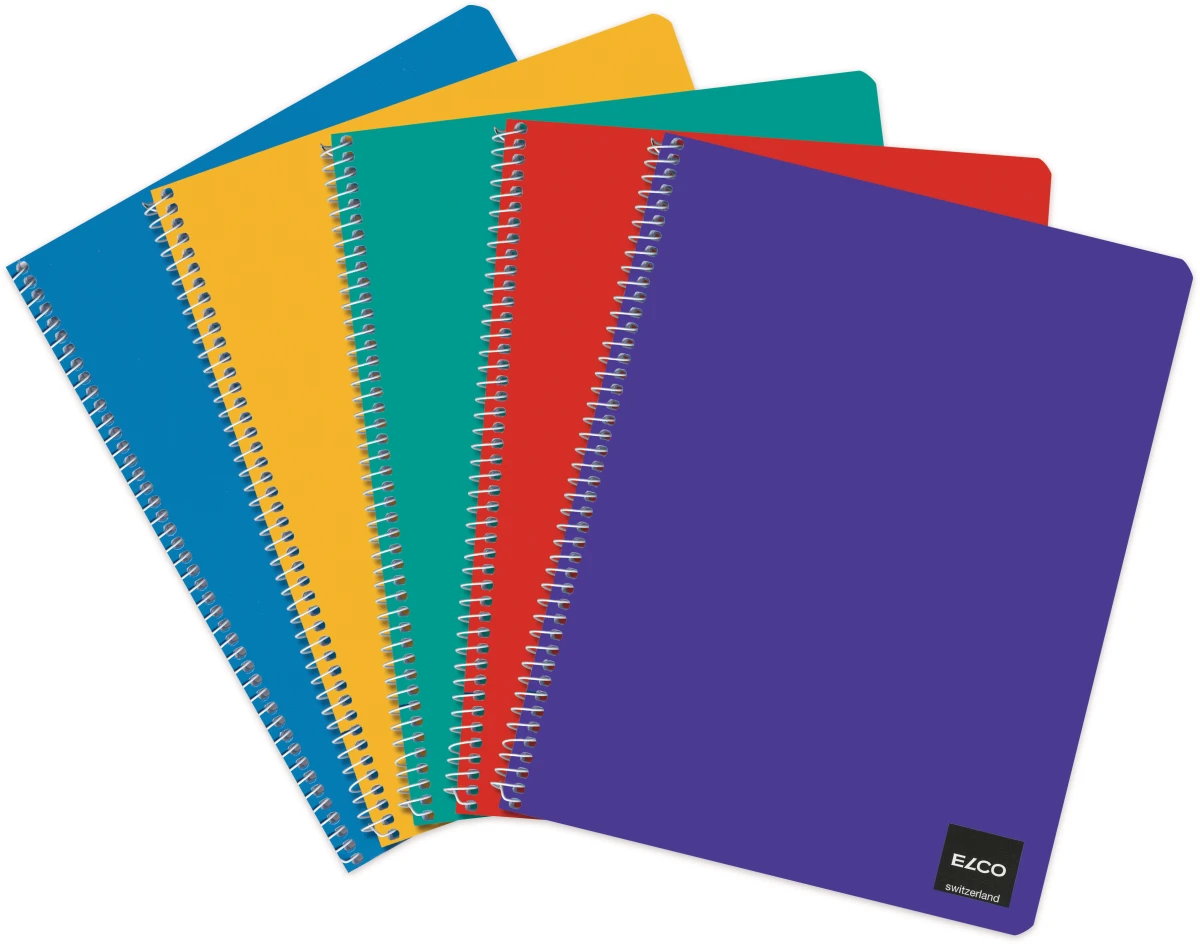 ELCO Spiralhefte A4 mit 50 Blatt, 70g/m2,