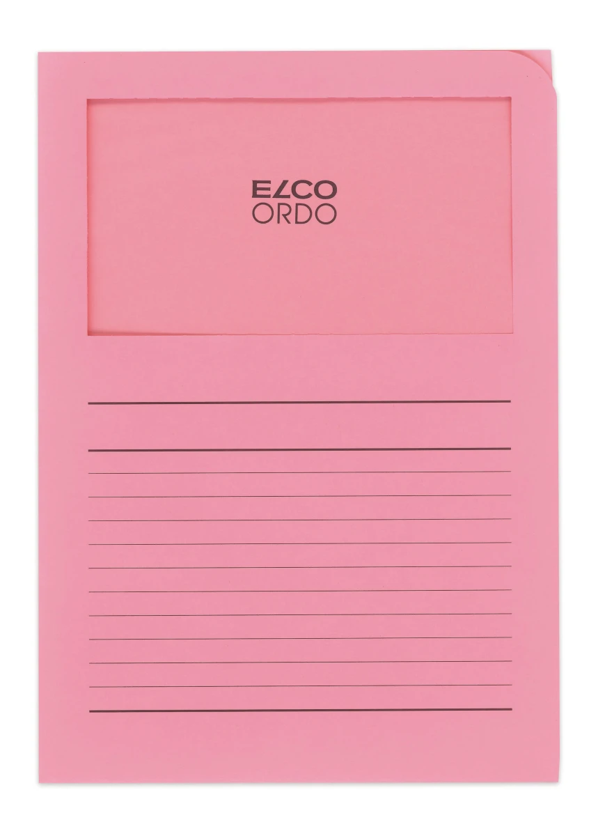 ELCO Ordo Classico mit Linien, rosa, Pack à 100 Stück
