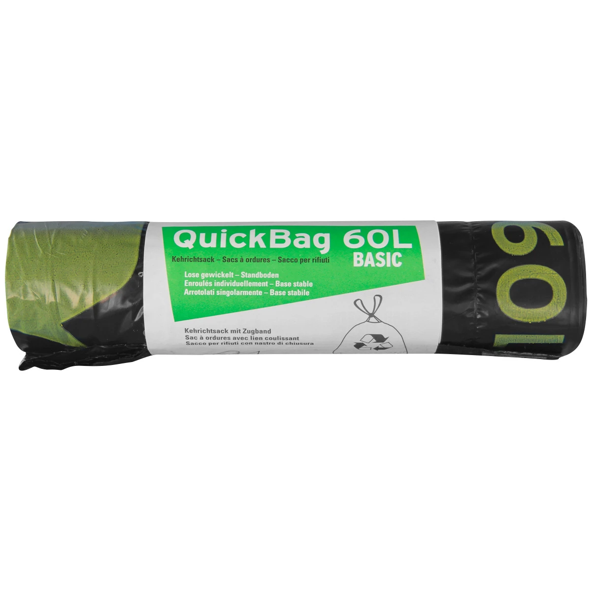 Kehrichtsäcke Quickbag 60 L, 10 Stück