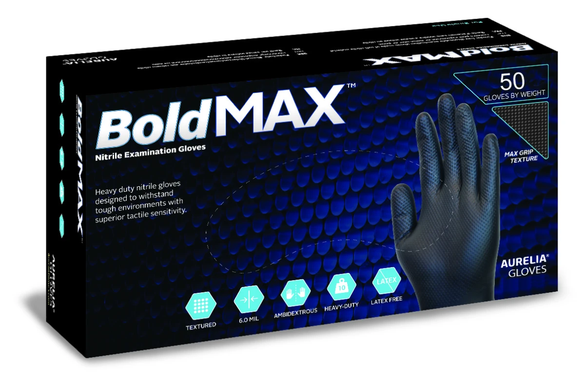 AURELIA GLOVES Nitrilhandschuhe BoldMax Gr. L, 50 Stück