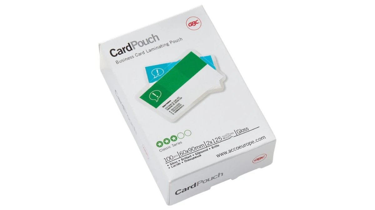 GBC® Laminierfolien 60 x 90 mm, 125my, 100 Stk.