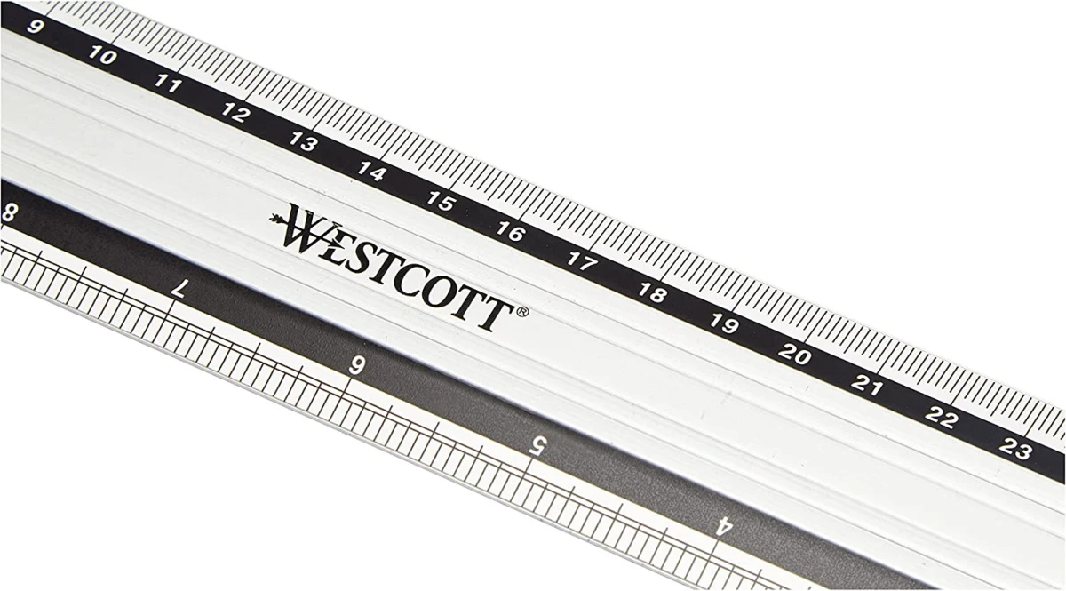 WESTCOTT Aluminium matt - Lineal 30 cm