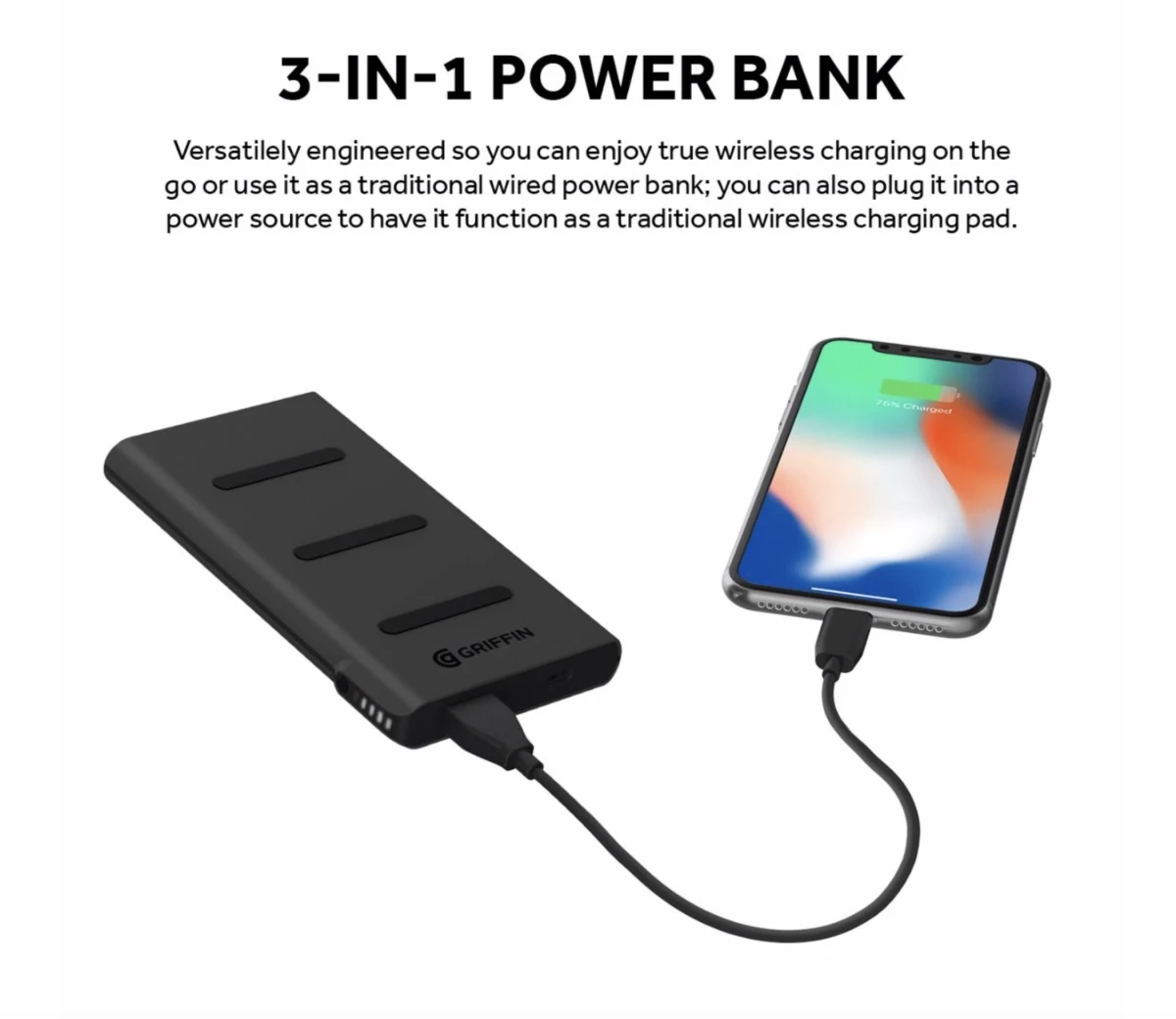 Griffin Reserve Wireless Charging Power Bank