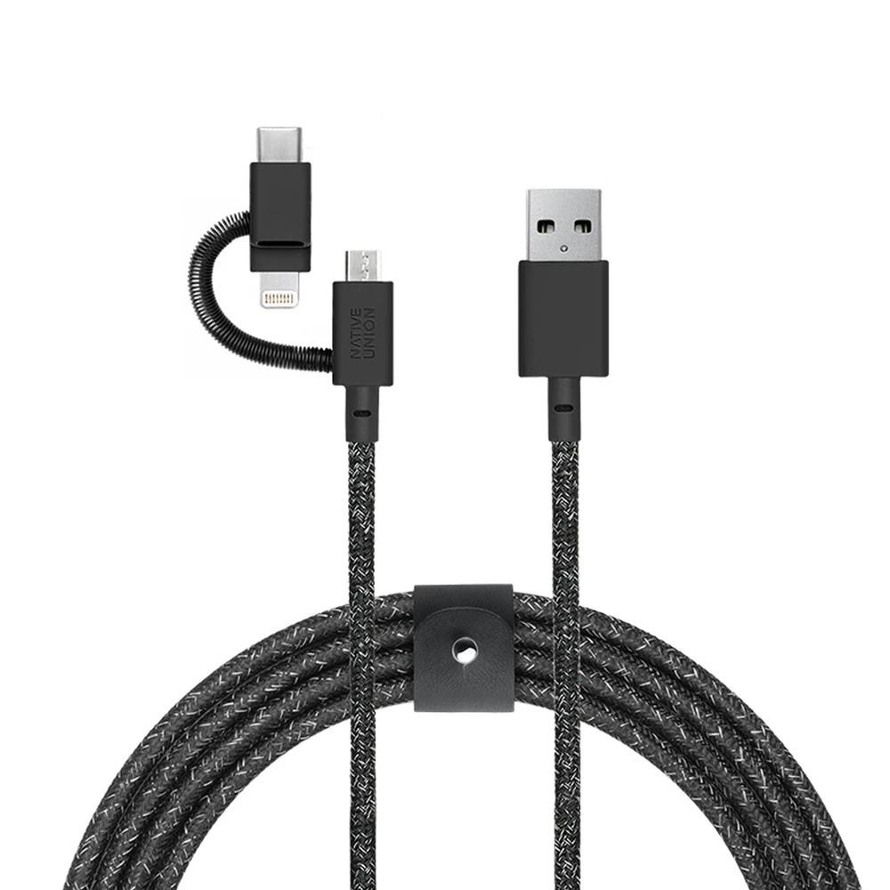 Native Union Belt 3-in-1-Micro-USB-, Lightning- und USB-C