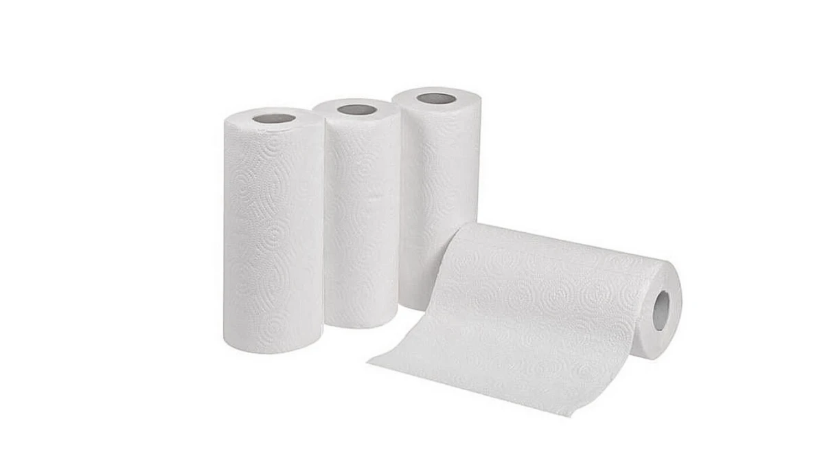 Haushaltsrollen 3-lagig, weiss, Pack à 4 Rollen