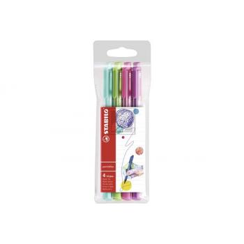 STABILO Fineliner pointMax 0,8mm 488/401 Etui, 4 Stück