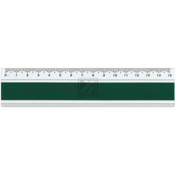 DUX Lineal Joy Color 15cm FA-JC/15G Alu, grün