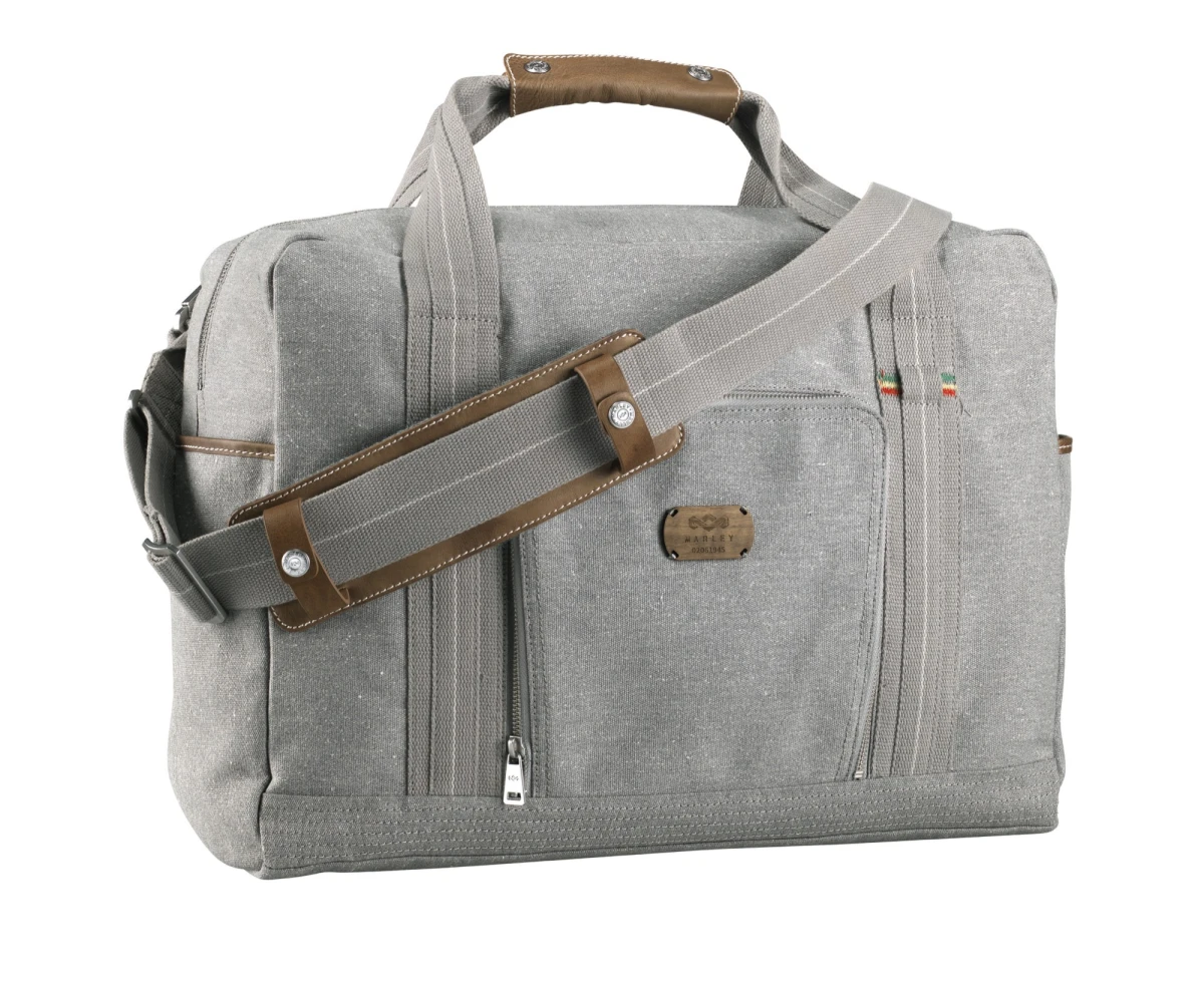 House Of Marley Lively Up Leather Overnighter Messenger