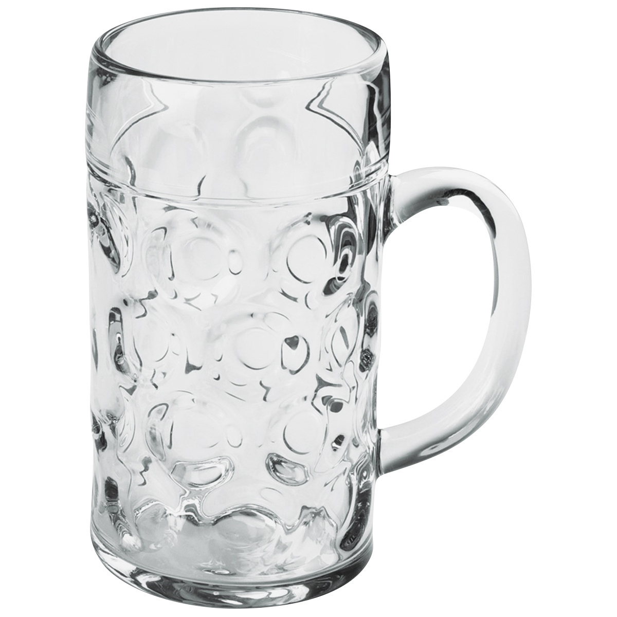 Bierbecher aus SAN geeicht 5 dl, transparent, Pack à 6 Stück