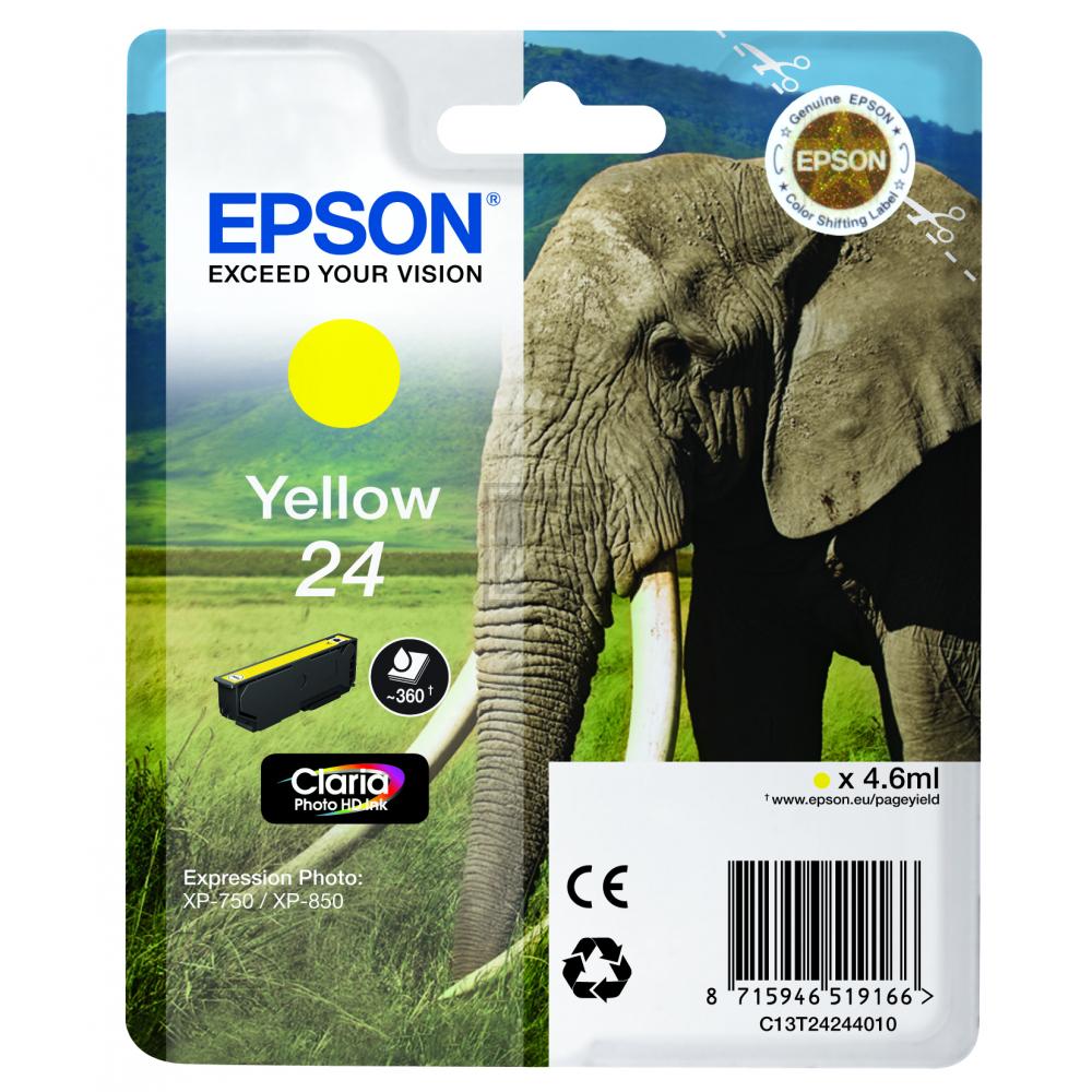 Epson Tintenpatrone gelb (C13T24244010, T2424)