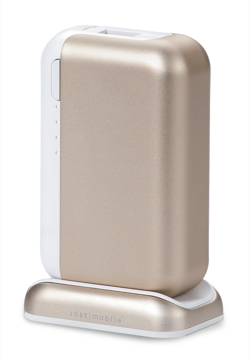 Just Mobile TopGum Batterie 6'000 mAh mit Ladestation