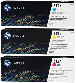 HP Toner Tri-Pack 312A CMY