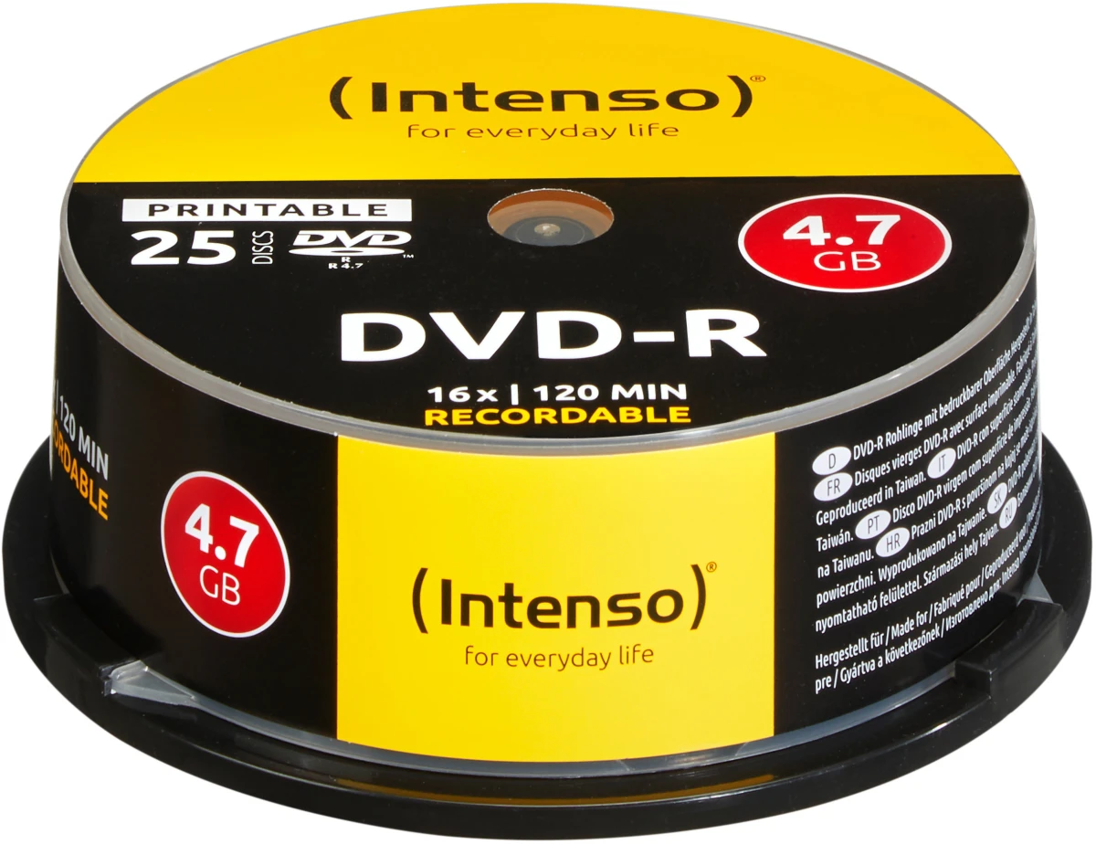 INTENSO DVD-R Cake Box 4.7 GB - 25er Pack