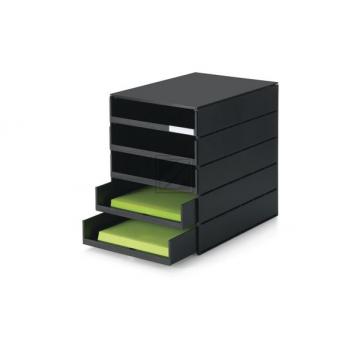STYRO Schubladenbox styroval pro C4 14-800190 schwarz, 5 Schubladen