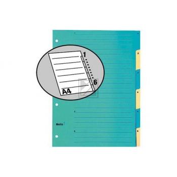 BIELLA Register Karton farbig A4 462446.00 1-6