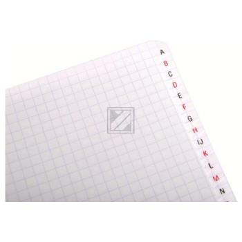 CLAIREFON Spiralheft 9,5x14cm 8509 5mm, A-Z 90 Blatt