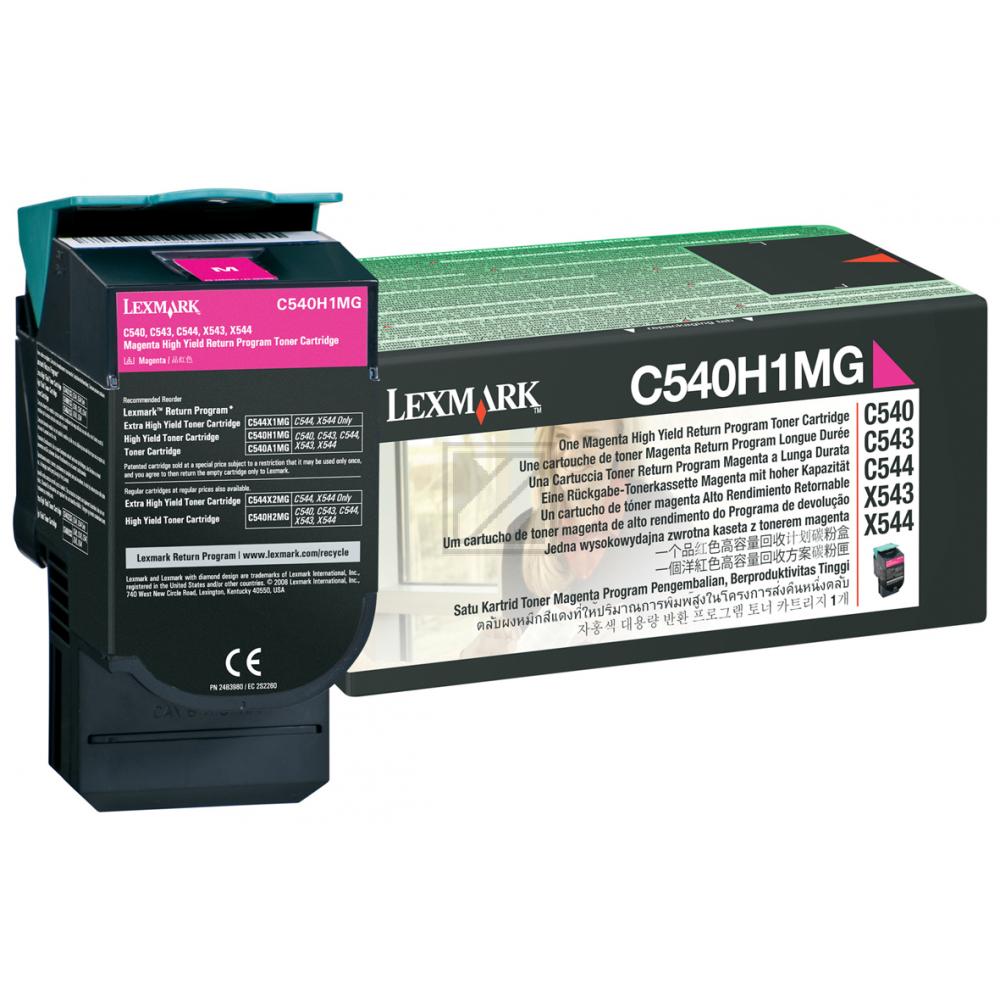 Lexmark Toner-Kit Prebate magenta HC (C540H1MG)